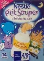 含糖量 P'tit Souper Céréales du soir Vanille Camomille