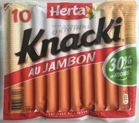 Zuckermenge drin Knacki au jambon saucisses de Strasbourg