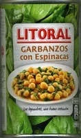 Garbanzos con espinacas