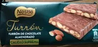 Amount of sugar in Turrón chocolate almendrado