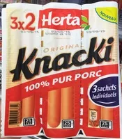 Zuckermenge drin KNACKI Original saucisses pur porc