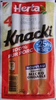 Sucre et nutriments contenus dans Original knacki