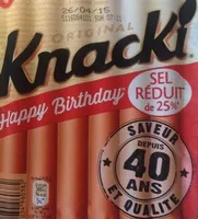 Zuckermenge drin 6 Original Knacki, Happy Birthday (Sel Réduit de 25 %)