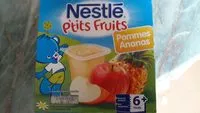 Sucre et nutriments contenus dans P-tits fruits