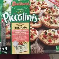 चीनी की मात्रा BUITONI PICCOLINIS mini-pizzas surgelées Italiana 9x30g (270g)