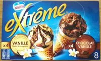 Suhkru kogus sees Extrême Cônes Vanille et Cônes Chocolat-Vanille