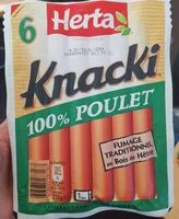 Sucre et nutriments contenus dans Knacki