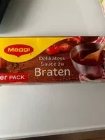 Sokerin määrä sisällä Sauce Zu Braten