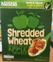 Suhkur ja toitained sees Shredded wheat