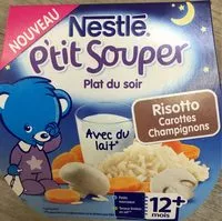 Quantité de sucre dans NESTLE P'TIT SOUPER Risotto Carottes Champignons-2x200g-Dès 12 mois