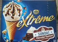 Suhkru kogus sees Extreme Cone Sundae Choco