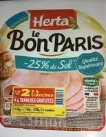 चीनी की मात्रा Le bon paris -25% de sel