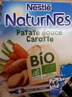 Sokerin määrä sisällä NESTLE NATURNES BIO Petits Pots Bébé Patat Douc Carot2x130g-Dès4/6mois