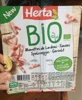 Lardons de porc fumes biologiques