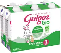 Zuckermenge drin GUIGOZ 3 Pbio 6 x 500ml