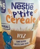 Amount of sugar in P'TITE CEREALE riz dès 4/6 mois