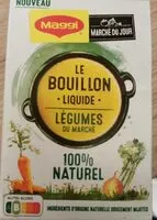 Cantidad de azúcar en MAGGI Marché du Jour Le Bouillon Liquide Légumes du Marché 400ml