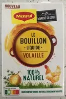 Cantidad de azúcar en MAGGI Marché du Jour Le Bouillon Liquide Volaille 400ml