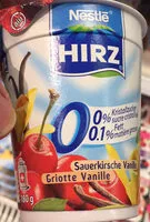 Quantité de sucre dans Griotte Vanille