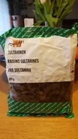 Jumlah gula yang masuk Raisins sultanines