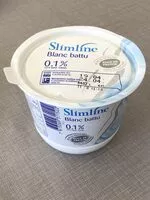 Sucre et nutriments contenus dans Slimline