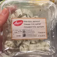 Jumlah gula yang masuk Fromage Feta, mariné
