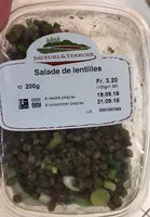 入っている砂糖の量 Salade de lentilles