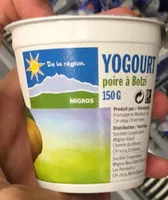 Sokerin määrä sisällä Yogourt poire à Botzi, de la Région