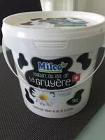入っている砂糖の量 Yogourt nature au lait de la gruyère