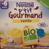 Quantité de sucre dans NESTLÉ P'tit GOURMAND BIO saveur Vanille 4x90g