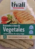 Sokerin määrä sisällä Braseado a base de vegetales