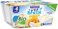 Jumlah gula yang masuk NESTLE P'TIT BRASSE fruits exotiques BIO 4x90g dès 6 mois