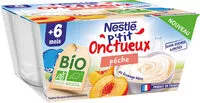 Quantité de sucre dans NESTLE P'TIT ONCTUEUX BIO Pêche 4x90g