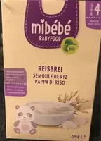 Количество сахара в Semoule de riz