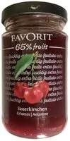 Jumlah gula yang masuk Favorit 65% Fruits, Sauerkirschen