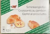 Suhkru kogus sees Croissants au jambon