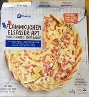 Количество сахара в Flammkuchen Elsässer Art