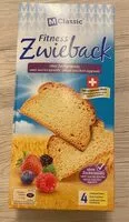 Quantité de sucre dans Fitness Zwieback