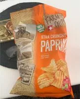 Suhkru kogus sees Chips Paprika