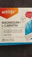 Jumlah gula yang masuk Mg L-carnitin