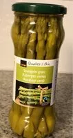 Zuckermenge drin Asperges vertes