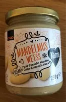 入っている砂糖の量 Mandelmus Weiss