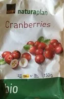 Suhkru kogus sees Coop Naturaplan Cranberries Bio