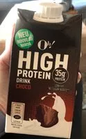 Количество сахара в High protein drink choco
