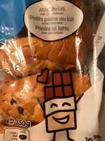 Suhkru kogus sees Petits pains au lait avec chocolat