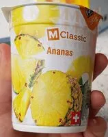 Sokerin määrä sisällä M-classic Ananas