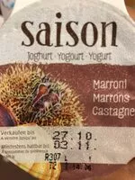 Sucre et nutriments contenus dans Saison