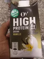Количество сахара в High protein drink vanille