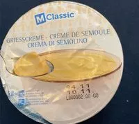 Amount of sugar in Crème de semoule