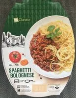 Sokerin määrä sisällä Spaguetti Bolognese